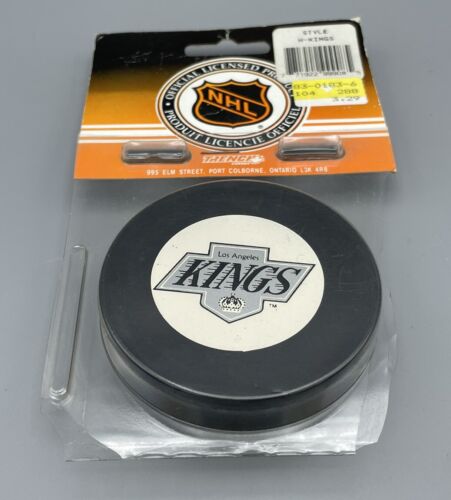 LOS ANGELES KINGS NHL VINTAGE SPIEL PUCK JOHN A. ZIEGLER GRENCH MFG. NEU IN PKG - Bild 3 von 4