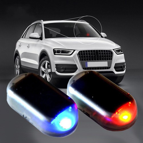 1x Luz de alarma solar falsa LED advertencia sistema de seguridad robo flash accesorios para automóvil - Imagen 8 de 8