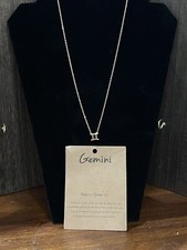 Gemini -Zodiac Sign Necklaces Beautiful Pendant and Chain Great Gift