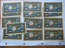 Niemcy Notgeld, Brehna 13x25 Pf., nr 3,4,6,7,8,9,10,11,12,13,14,15,16.