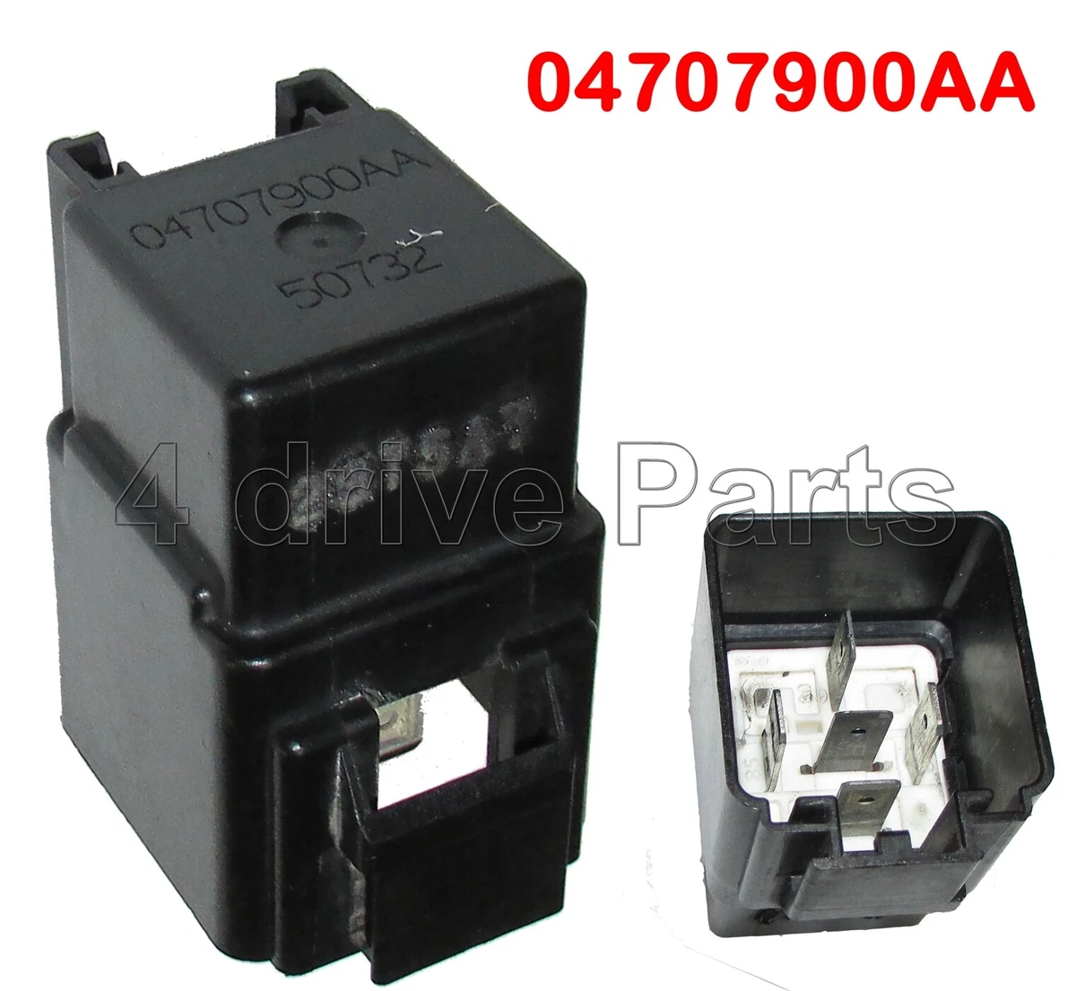 50732 Chrysler Jeep Dodge 1995-2010 Multi-Use 5 Pin Black Relay 