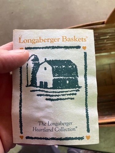Collectible Handmade Longaberger Heartland Spring Basket - Picture 7 of 8