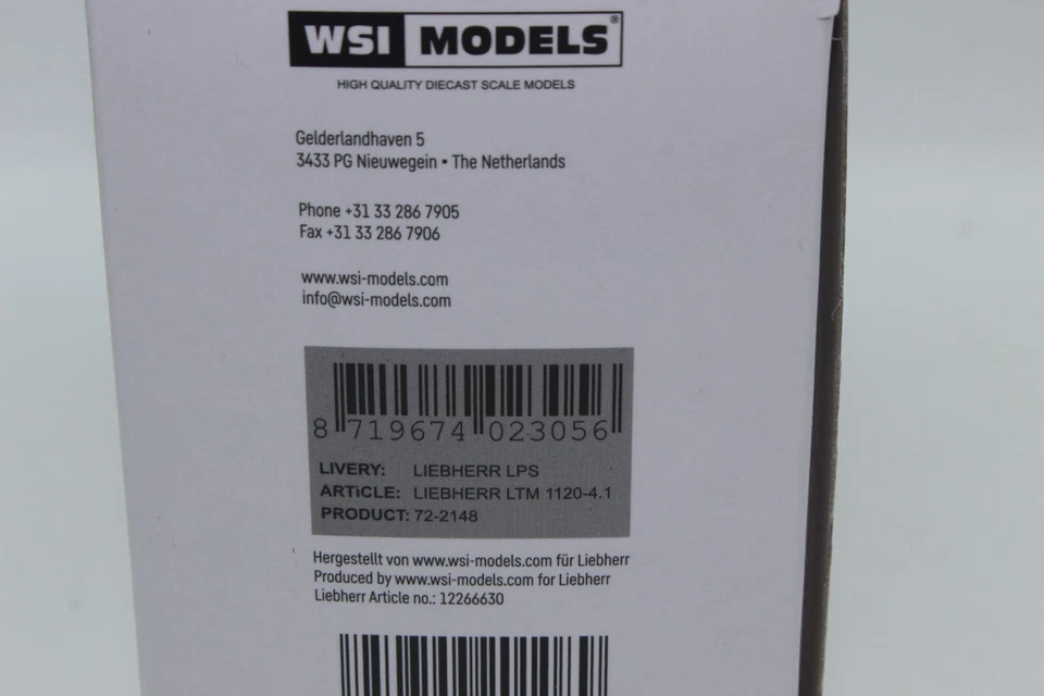 WSI 72-2148 Liebherr LTM 1120 4.1 Crane Mobile Crane 1:87 H0 New OVP - Image 4 of 4