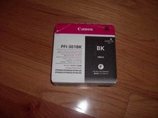 GENUINE Canon PFI-301BK Black Ink Tank IPF9000 IPF8000 1493B001AA OEM IPF8100 NE