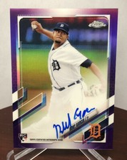 2021 Topps Chrome RONY GARCIA Auto Purple Refractor SP /250 Detroit Tigers