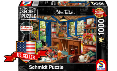 NEW & SEALED Schmidt 59977 Father's Workshop Steve Read 1000 Pc Secret ...