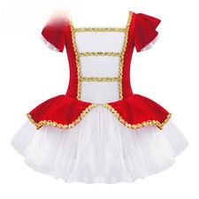 Kids Girls Dancer Ballet Dance Dress Gymnastic Leotard Dress Performance Clothe