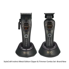 StyleCraft Instinct Metal Edition Clipper & Trimmer Combo Set -Brand New