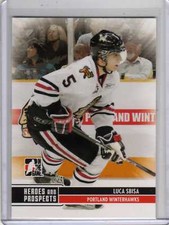 LUCA SBISA 09/10 ITG Prospects Update Pre-Rookie #197 Hockey Card