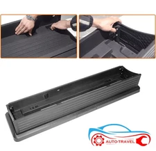 Folding Under Rear Seat Storage Box Compatible with 2015-2024 Ford F350（Black）