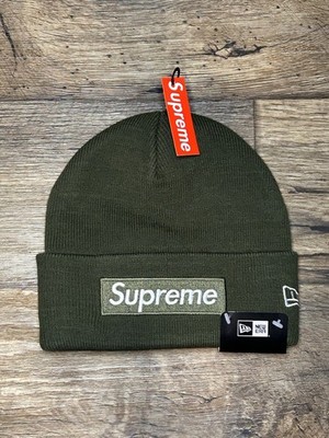 Supreme x New Era Box Logo “OliveGreen” Knit Beanie OS Unisex