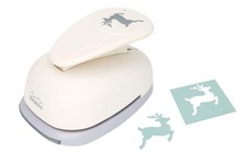 Bira 3 inch Reindeer Lever Action Craft Punch, Christmas Punch, for Paper Cra...