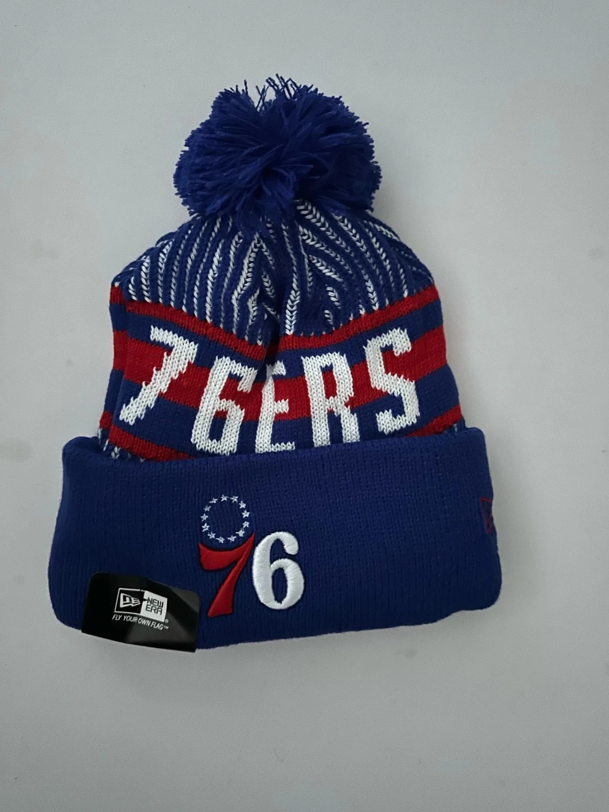 Philadelphia 76ers NBA Bobble Beanie Multi Colour With Tags on