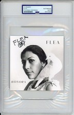FLEA RED HOT CHILI PEPPERS HONORA SIGNED ALBUM PHOTO CARD PSA DNA COA AUTOGRAPH