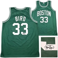 SALE! Boston Celtics Larry Bird Autographed Signed Green Jersey PSA/DNA ITP