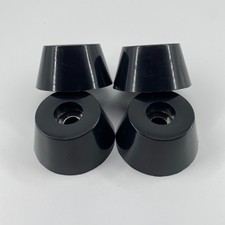 4-2" Wide x 1" Tall Tapered Rubber Furniture Feet Bumper Audio Speakers Amp Head
