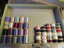 Lot of 50 Vintage Belding Corticelli Buttonhole Twist Thread Wooden Spools