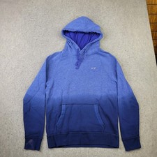 Hollister Hoodie Mens S Blue Pullover Colorblock Y2K Beachwear Drawstring