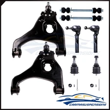 Fits 1999-2006 GMC Sierra 1500 8x Lower Control Arm Ball Joints Tie Rod Ends Kit