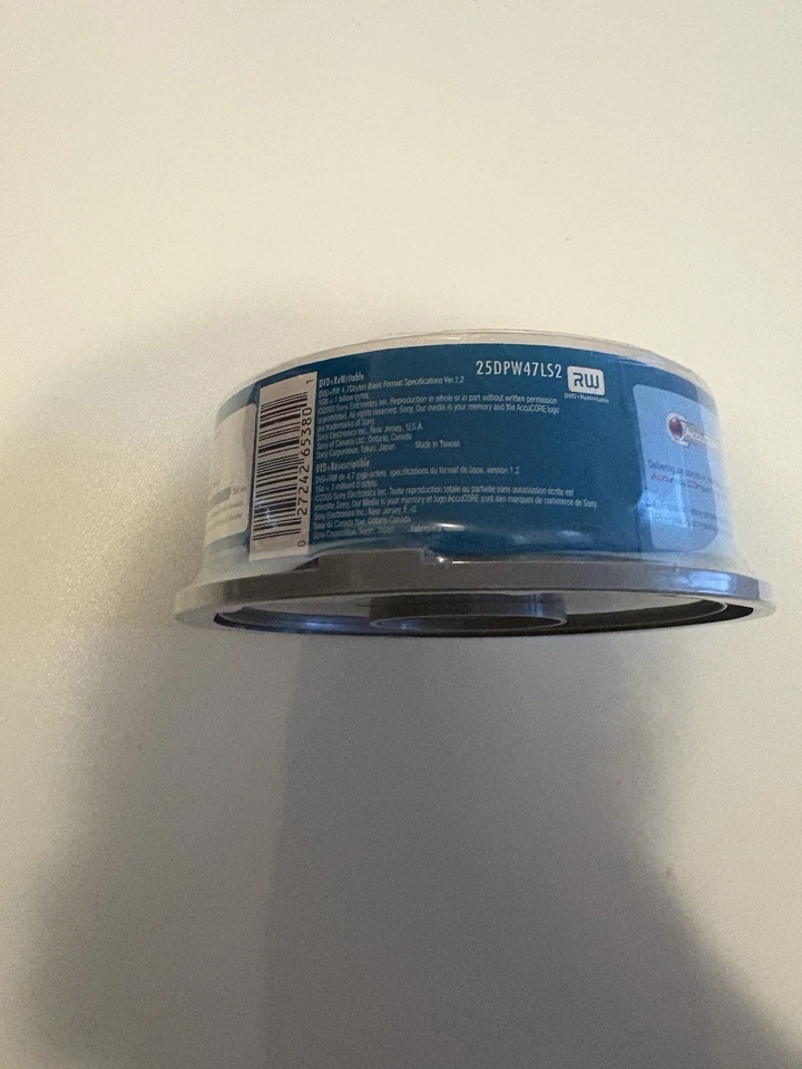 Sony DVD+RW 4.7 GB 120 min 1-4x Rewritable DVDs - 25 Pack - Image 4 of 4