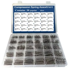 Compression Spring Assortment Kit 30 Sizes Stainless Steel Mini Springs