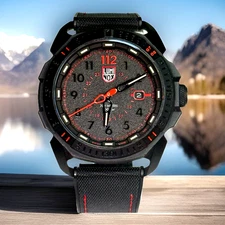 Luminox Ice-Sar Arctic Series 1000 46mm Black Carbonox Case-Black Hybrid Strap