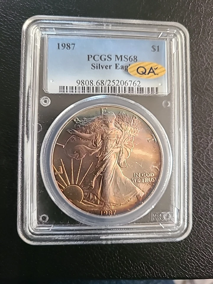 1987 PCGS MS68 CRAZY MONSTER  TONER - Image 3 of 4