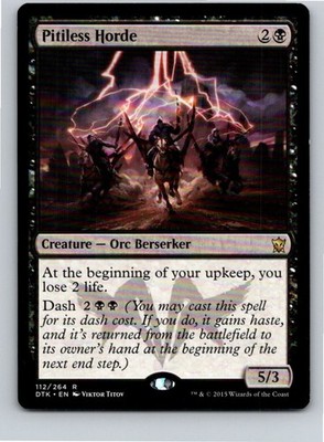 Magic the Gathering Pitiless Horde Dragons of Tarkir MTG Free Shipping!