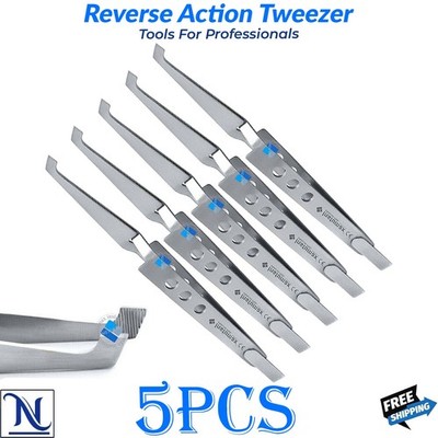 New Ortho Bracket Tweezers Hole Grip Reverse Action Bonding Holding Placer