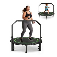 40" Mini Rebounder Trampoline for Adults with Handle, Foldable Mini Trampolin...