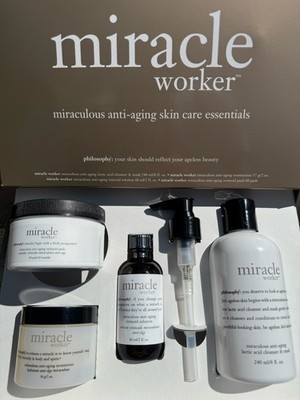 Philosophy Miracle Worker Anti Aging Skin Care Essentials Face Moisturizer Serum