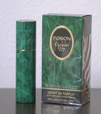 Vtg 1987  POISON by CHRISTIAN DIOR  spray ESPRIT-PARFUM 15 ml 1/2 oz OLD FORMULA