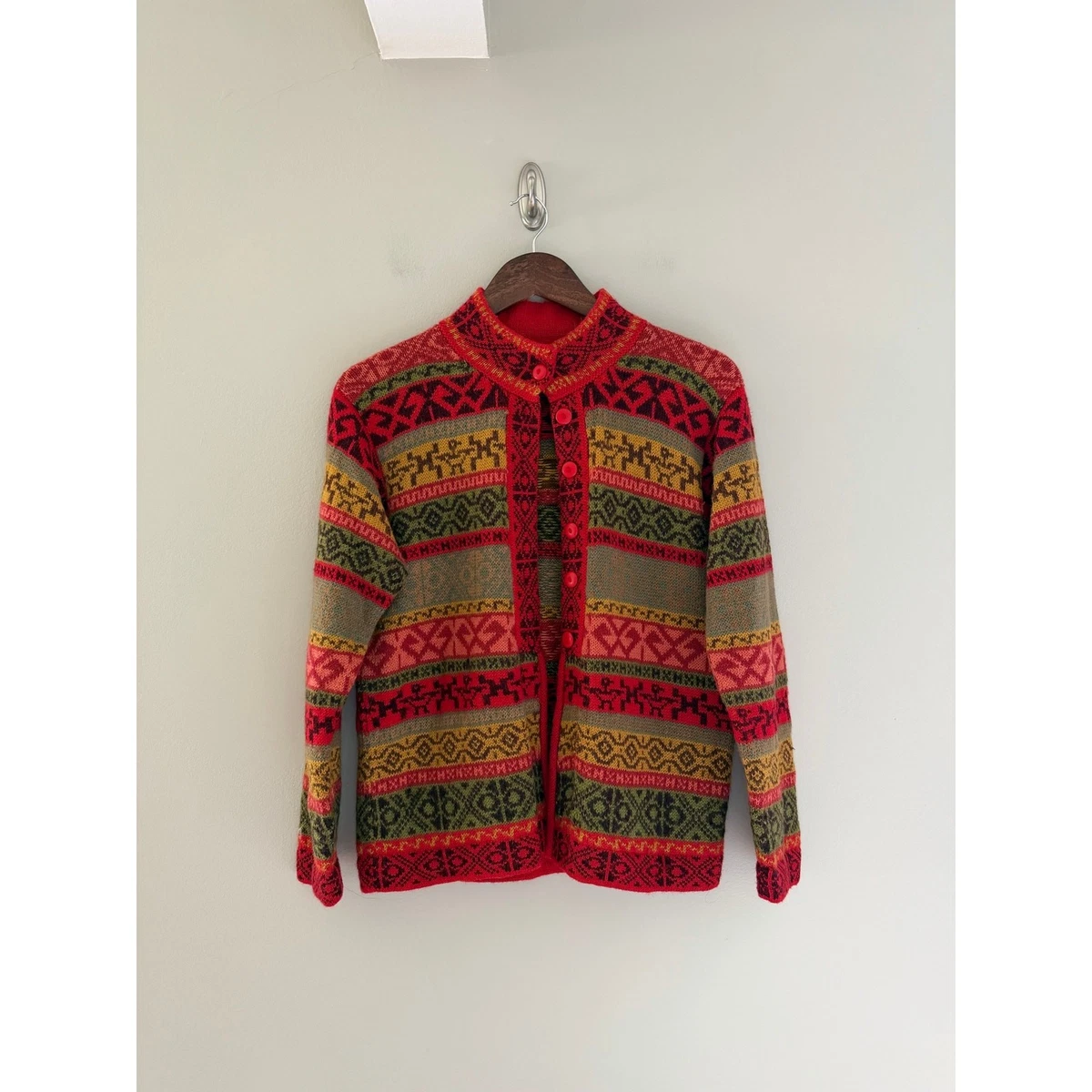 vintage alpaca cardigan products for sale | eBay
