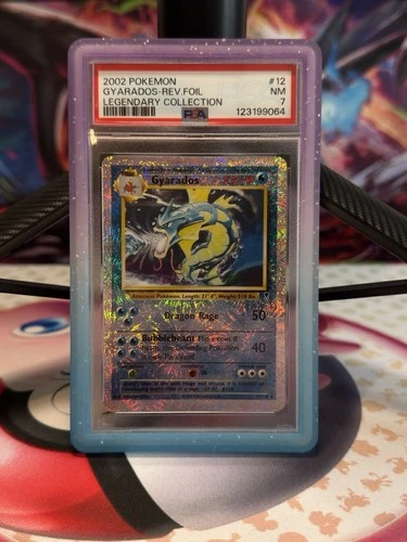 Gyarados rev-holo Pokemon Legendary Collection 12/110 - PSA 7