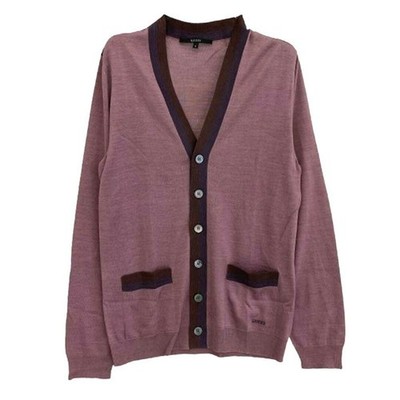 Gucci 337506 Z5286 Silk 100% Cardigan Purple Used LIFE-0 | eBay