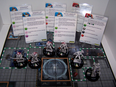 Heroclix TMNT Sketch Chase Figure Lot: LEONARDO DONATELLO RAPHAEL MICHELANGELO