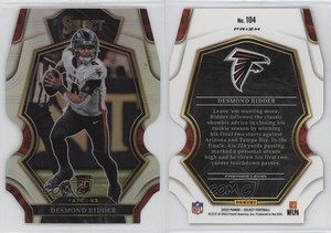 2022 Panini Select Premier Level Silver Prizm Die-Cut Desmond Ridder Rookie RC