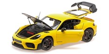 Minichamps 1/18 PORSCHE CAYMAN GT4 RS YELLOW WEISSACH PACKAGE 2024 - 110062124