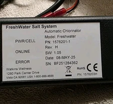 Watkins Wellness 78053 Salt water System Generator Hot Spring Spa Caldera NEW