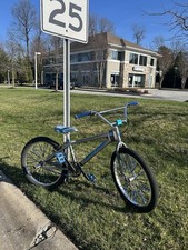 SE Racing So Cal Flyer 24" BMX Bike Silver Blue Steel Frame Caliper Brakes
