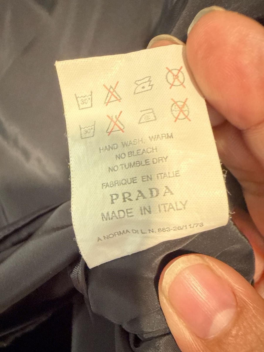 Prada Sport Linea Rossa Vintage Black Cotton Zip-Up Jacket | eBay