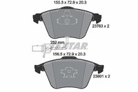 Textar Bremsbelagsatz, Scheibenbremse Vorderachse U.A. FüR Audi, Seat