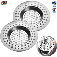 Abflusssieb Edelstahl 2 StüCk Haarsieb FüR Dusche SpüLe Waschbecken 7,5 Cm