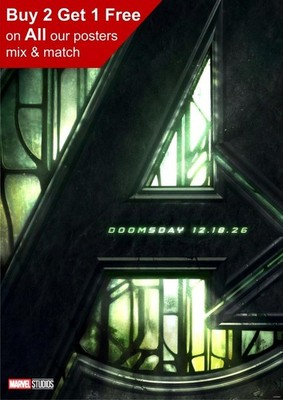 Avengers Doomsday 2026 Film Teaser Poster A5 A4 A3 A2 A1