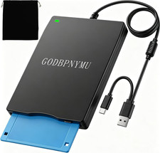 External USB-C Floppy Disk Drive,3.5-Inch Floppy Disk Drive 1.44MB