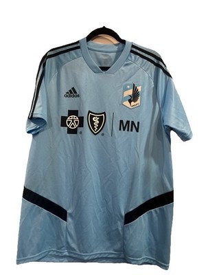 Minnesota United MNUFC Blue Cross /Blue Shield Target  Adidas Jersey Men s Sz L