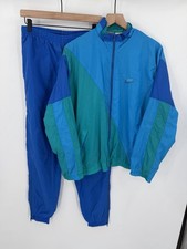 Vintage Nike Tracksuit Set Men  s Medium 80s 90s Blue Windbreaker Jacket  Pants