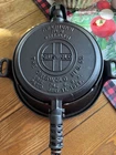 GRISWOLD #8 HIGH BASE CAST IRON  WAFFLE IRON Pat 1922 *FULLY RESTORED*