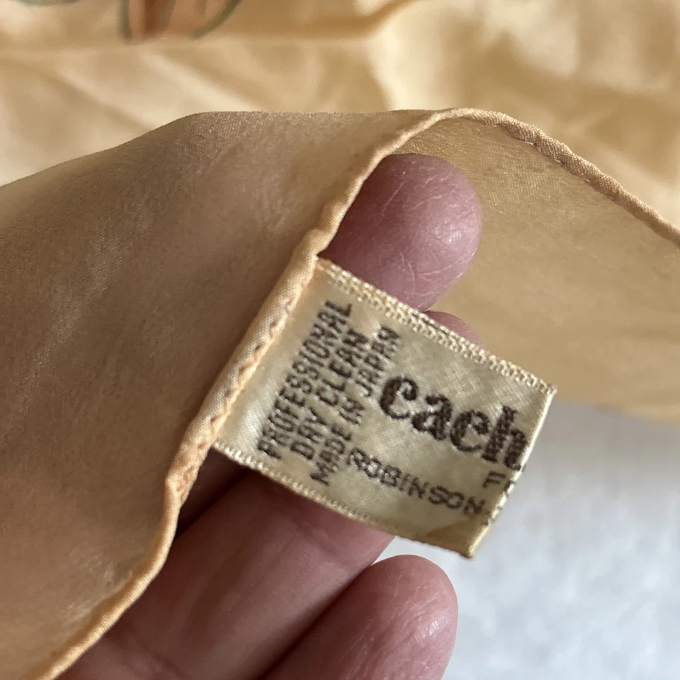 Lote de 5 bufandas de seda Cacharel vintage Foto 4 de 4