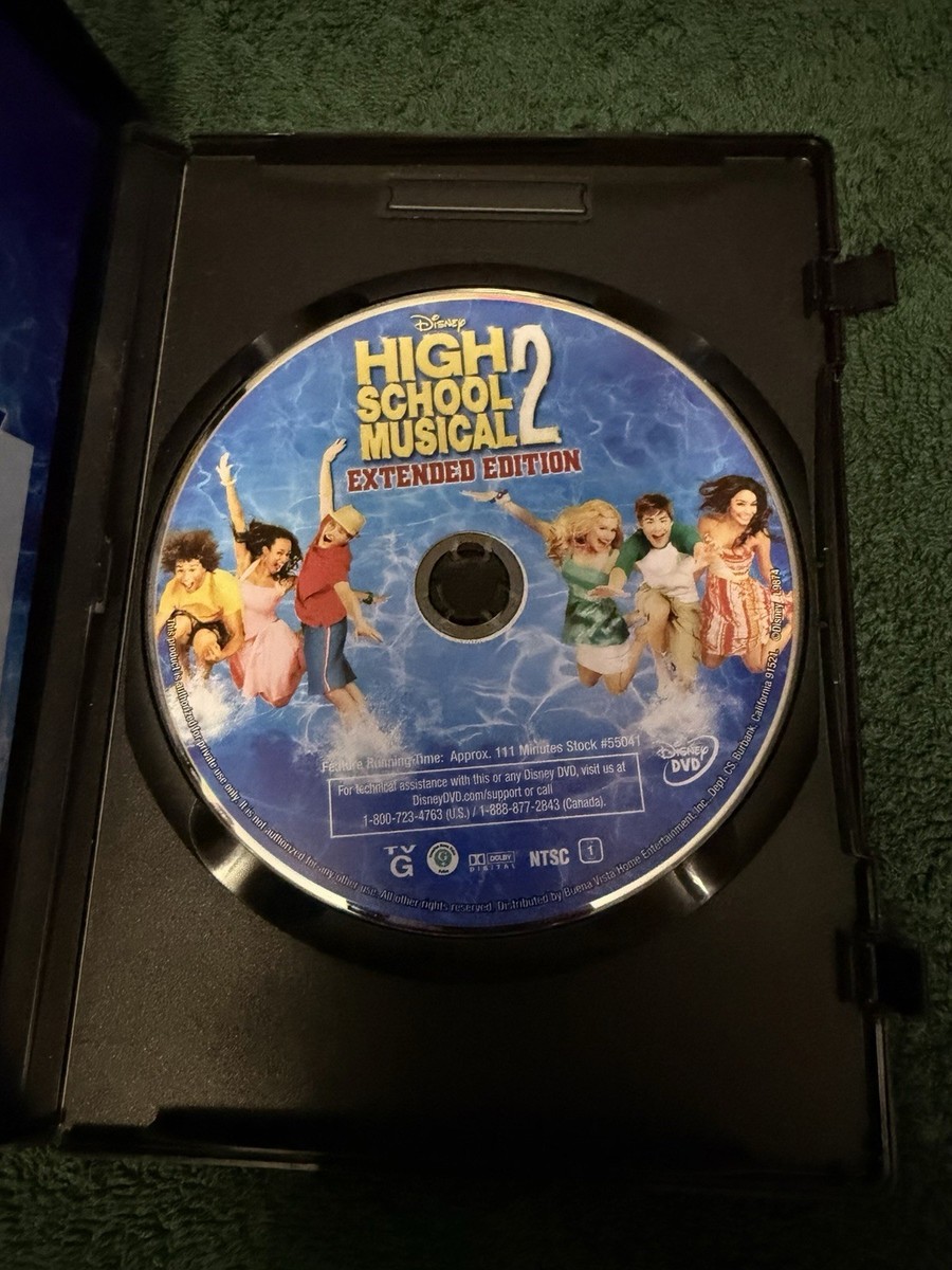 Disney Channel High School Musical 2 Extended Edition DVD Zac